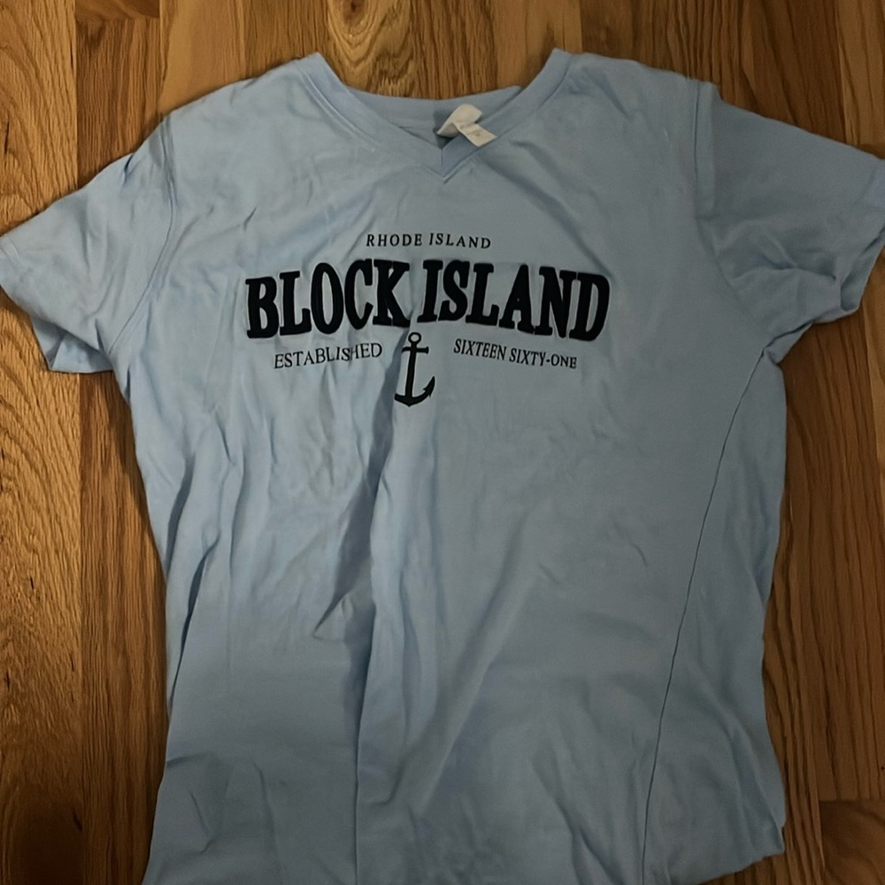 block island v-neck